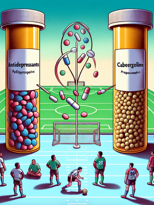 Antidepressiva und ihre Wechselwirkungen mit Cabergolin im Sport.