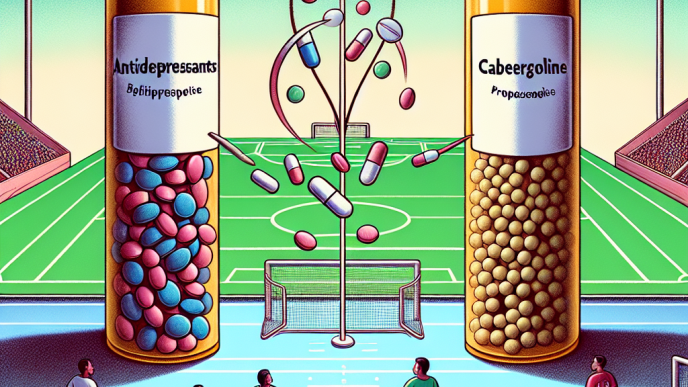 Antidepressiva und ihre Wechselwirkungen mit Cabergolin im Sport.