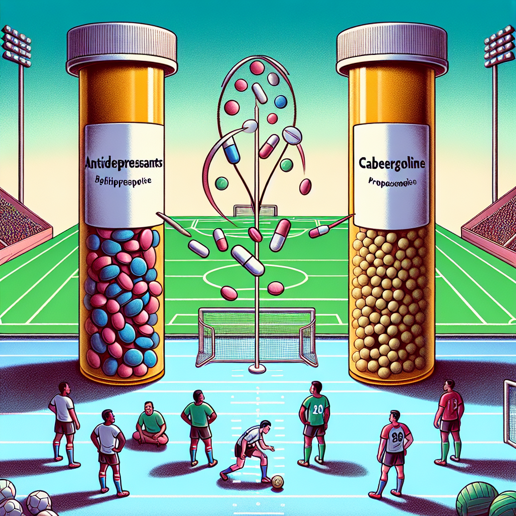 Antidepressiva und ihre Wechselwirkungen mit Cabergolin im Sport.