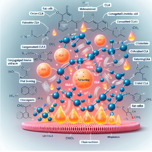 Die Rolle von CLA bei der Fettverbrennung bei Übergewicht.